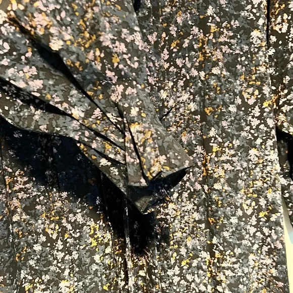 Karl  Lagerfeld Floral Print Long Sleeve Midi Dress - Picture 3 of 5